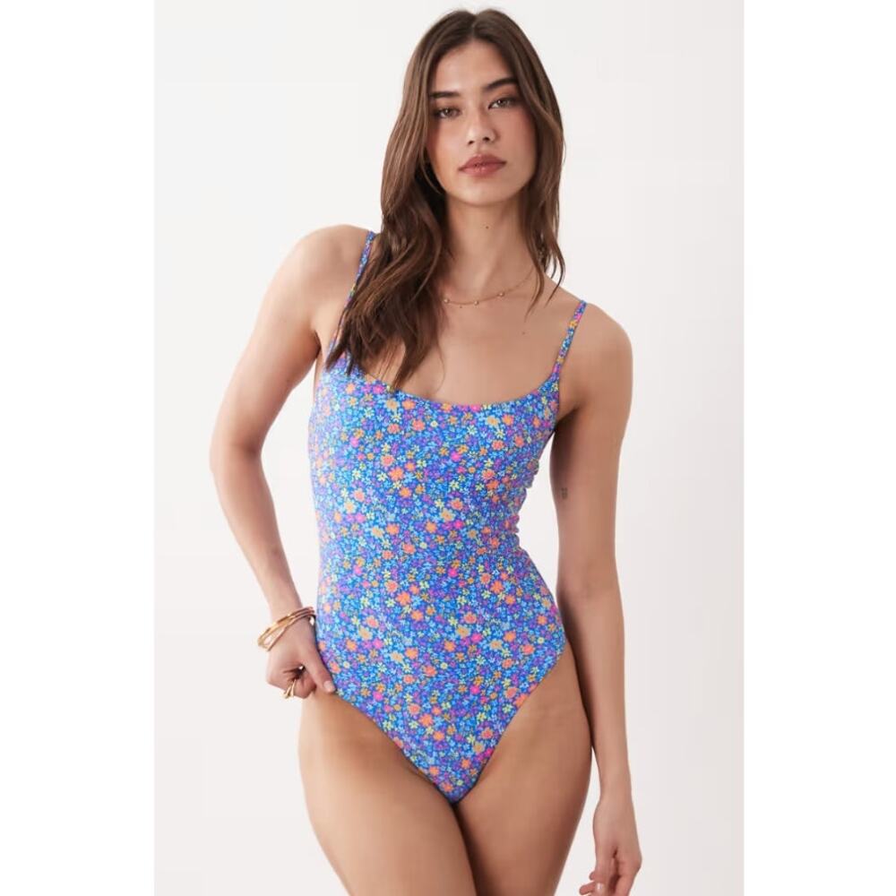 KULANI KINIS Invisible Underwire One Piece Swimsuit Electric Bloom Size Small - Picture 2 of 8
